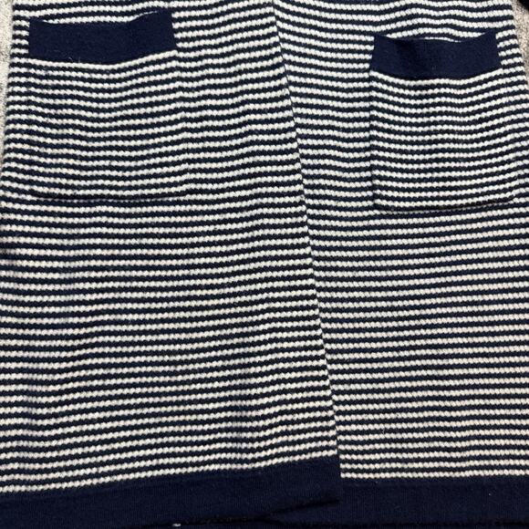 The Cashmere Project Duster Cardigan Sz S Blue White Nautical Coastal Cruise - Picture 10 of 16